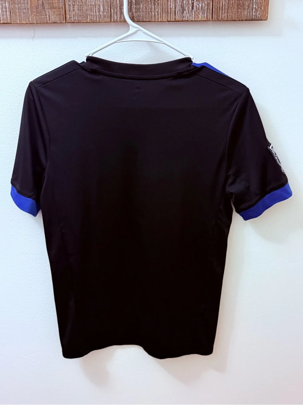 San Jose Earthquakes Adidas Black & Royal Soccer Jersey